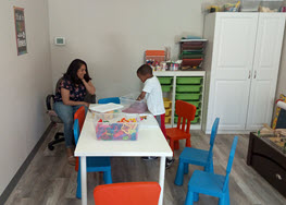 Child Playing at Milestone Family Solutions