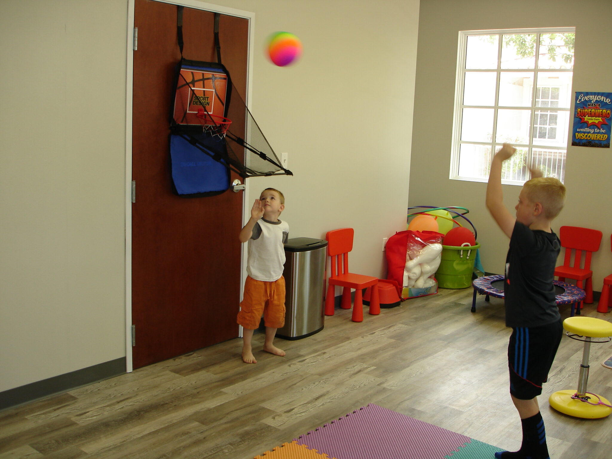 Children playing in Fun Zone