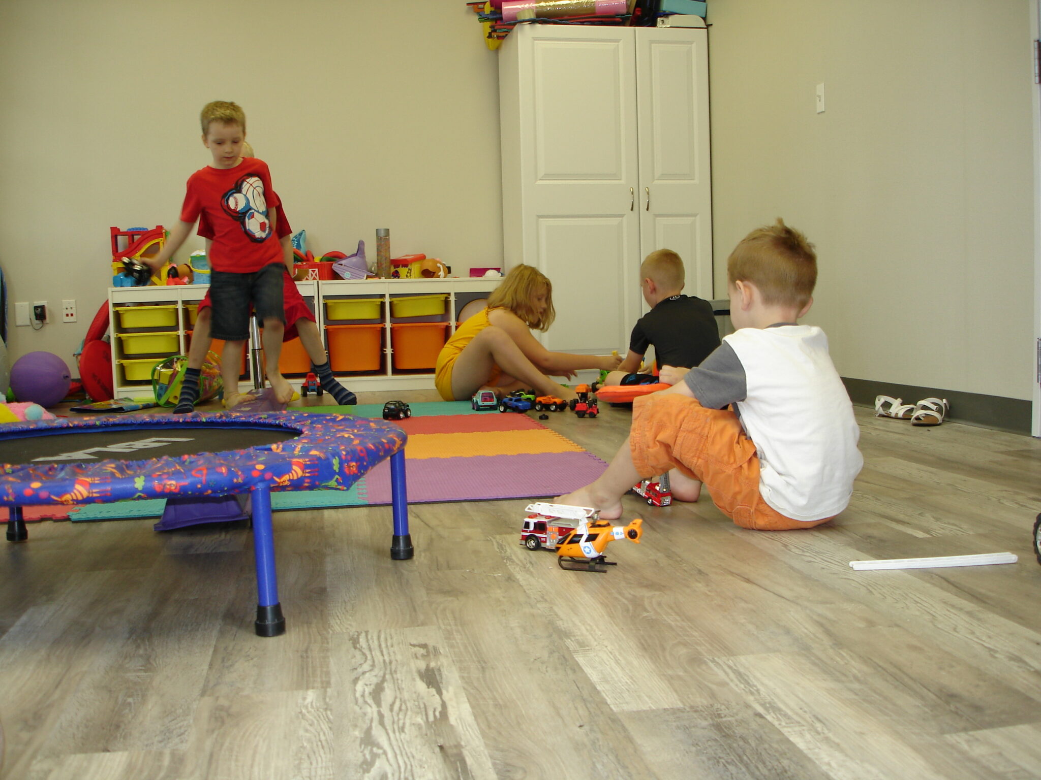 Children playing in Fun Zone