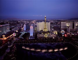 Las Vegas view from the sky.