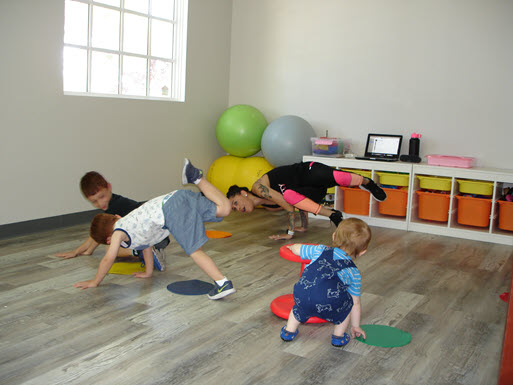 Child dance demo in the Fun Zone