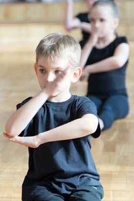 Exercise class students